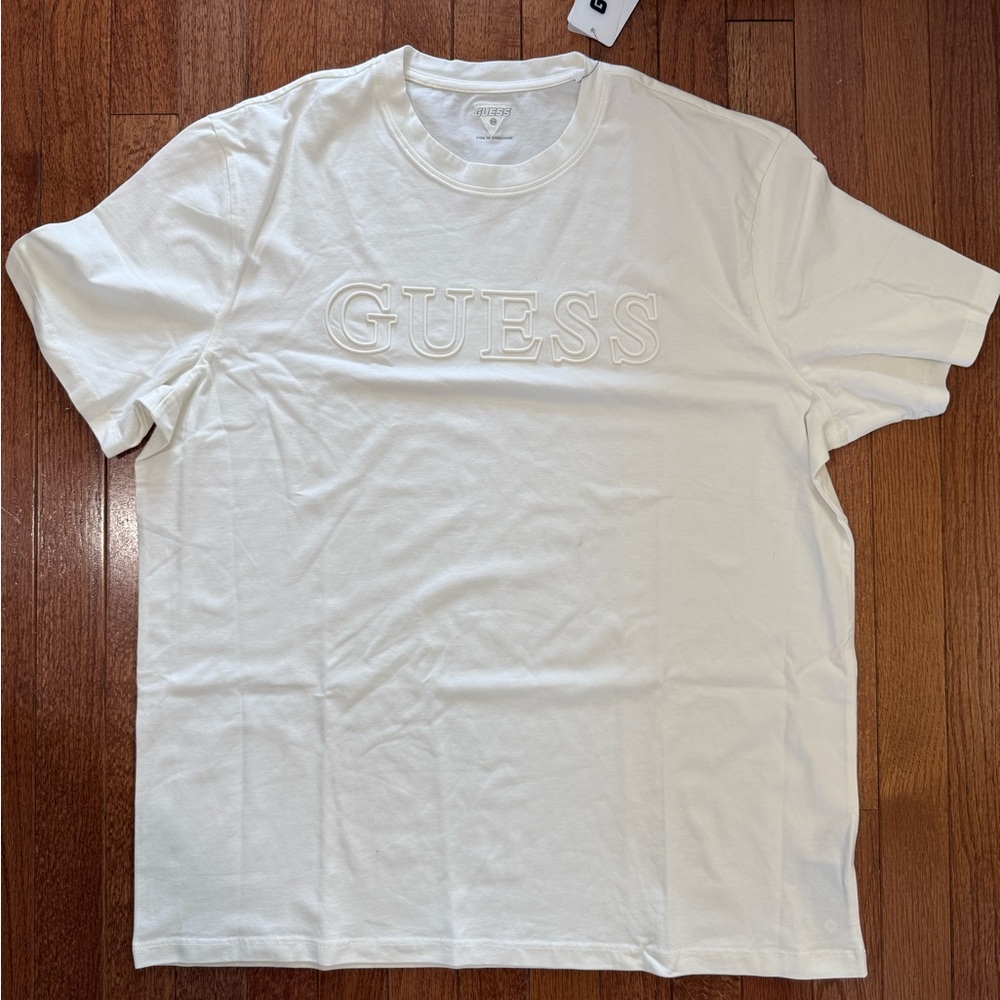 Men’s Guess White T-Shirt - XXL